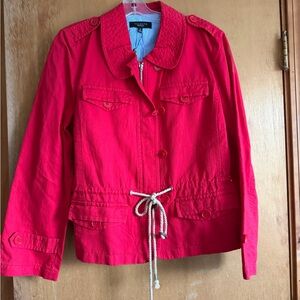 Talbots Vibrant Red Utility Jacket